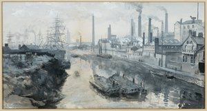 The Irwell på Ordsall, Worrall's Dye Works