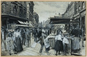 Den gamle markedsplassen av Henry Edward Tidmarsh