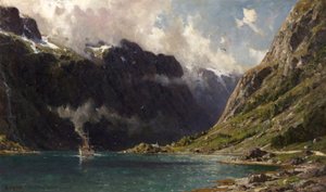 Nærøyfjord, Norge, 1902 av Henry Enfield
