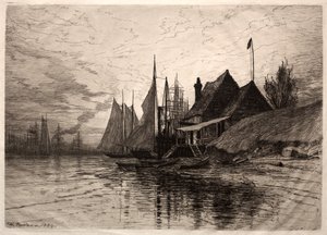 Evening, New York Harbor, 1884.