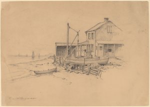 Fiskebåter og Shack