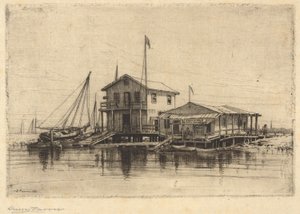 On the Creek, Long Island av Henry Farrer