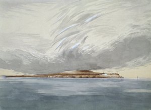 Fort og øya Mackinaw, oktober 1842 (wc på papir)
