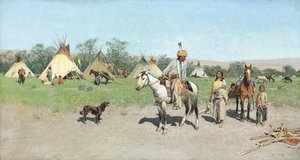 Nye beitemarker, 1895 av Henry Francois Farny