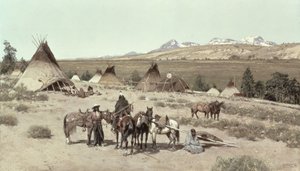 Indisk leir, 1892 av Henry Francois Farny