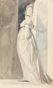 Baksiden av en stående kvinne, kalt fru Fuseli av Johann Heinrich Füssli