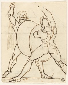Kamp mellom to grekere av Johann Heinrich Füssli