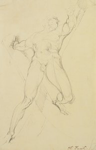 Haman, etter Michelangelo, av Johann Heinrich Füssli