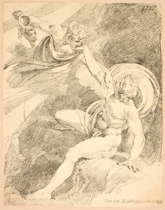Heavenly Ganymede, plate XV fra andre utgave av Specimens of Polyautography av Johann Heinrich Füssli