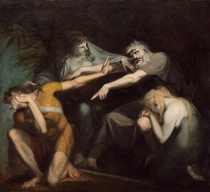 Ødipus forbanner sin sønn Polynices, 1786. av Johann Heinrich Füssli