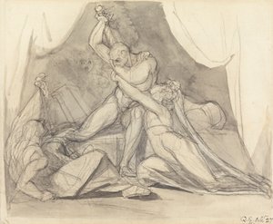 Percival frigjør Belisane fra Urma-trolldommen av Johann Heinrich Füssli