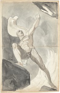 Satan som trosser himmelens krefter av Johann Heinrich Füssli