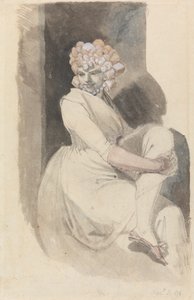 Studie av en sittende kvinne av Johann Heinrich Füssli