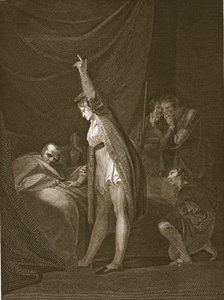 The Death of Cardinal Beaufort, gravert av W. Bromley, illustrasjon fra David Humes 