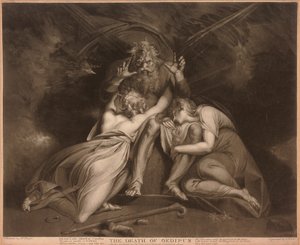 The Death of Oedipus, gravert av William Ward av Johann Heinrich Füssli