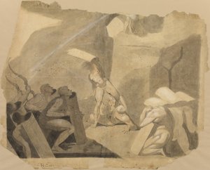 Titans stormer Mount Olympus av Johann Heinrich Füssli