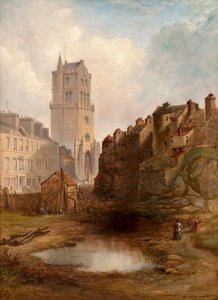 Lindsay Street Quarry and Old Steeple, ca. 1855 (olje på lerret) av Henry G. Duguid