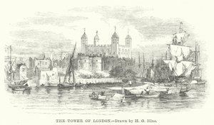 Tower of London (gravering) av Henry George (after) Hine
