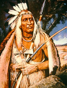 Iroquois Chief (olje på lerret)
