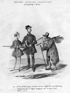 Cockney Sportskarakterer. Forbløffende en innfødt, 1800-tallet.