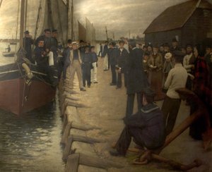 Et oppdrag til sjømenn, 1891 av Henry Herbert La Thangue
