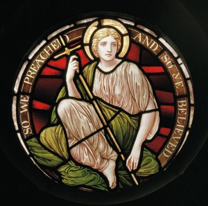 Faith, 1888 (farget glass) av Henry Holiday
