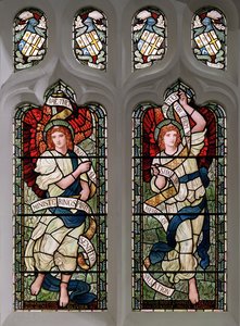 Grasmere, St Oswald, James Powell & Sons, Henry Holiday, Ministering Angels, 1893 av Henry Holiday