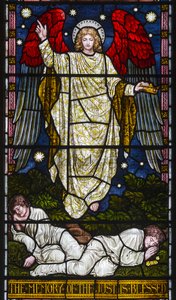 Kirkstall, St Stephen, Heaton Butler & Bayne, Henry Holiday, The Memory Of The Just Is Blessed, Proverbs Chapter 10, Vers 7, ca. 1870 av Henry Holiday