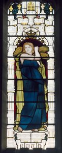 Ruth med mais, 1881-83 (farget glass) av Henry Holiday