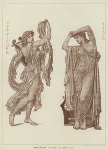 Terpsichore og Erato, av Henry Holiday (gravering) av Henry Holiday