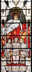 The Fiery Furnace, 1881-83 (farget glass) av Henry Holiday
