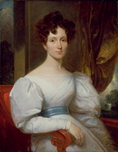 Portrett av Fanny Kemble Butler (1809-93) (olje på lerret) av Henry Inman