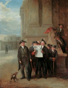 Naval Intelligence: Greenwich Pensionister Reading a Copy of The Times av Henry James Pidding