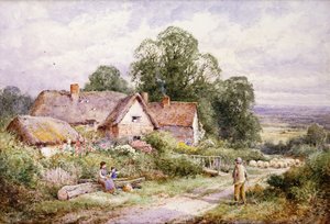 En sauebane nær Woburn, Bedfordshire av Henry John Sylvester Stannard