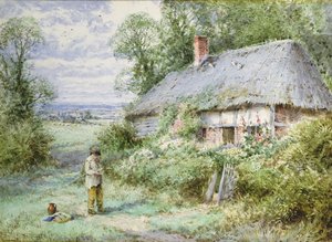 Shepherd Boy's Home (akvarell) av Henry John Sylvester Stannard