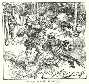 Almagro såret i øyet (lito) av Henry Justice Ford
