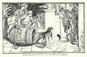 Cannetella kommer ut av fatet (gravering) av Henry Justice Ford