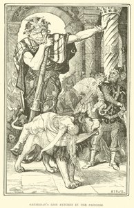 Grumedans løve henter i prinsessen (gravering) av Henry Justice Ford