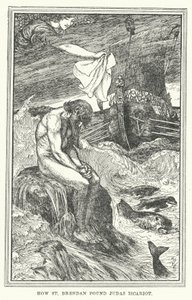 Hvordan St Brendan fant Judas Iskariot (litho) av Henry Justice Ford