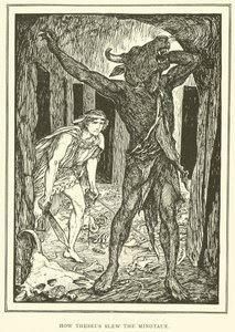 Hvordan Theseus drepte Minotauren