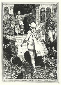 Illustrasjon til Pilegrimsreisen av John Bunyan (lito) av Henry Justice Ford