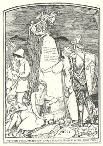 Illustrasjon til Pilegrimsreisen av John Bunyan (lito) av Henry Justice Ford