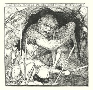 Illustrasjon til Pilegrimsreisen av John Bunyan (lito) av Henry Justice Ford