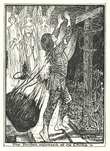 Illustrasjon til Pilegrimsreisen av John Bunyan (lito) av Henry Justice Ford