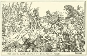 Richards siste anklage på Bosworth Field av Henry Justice Ford