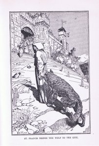 St Francis bringer ulven til byen, 1912 av Henry Justice Ford