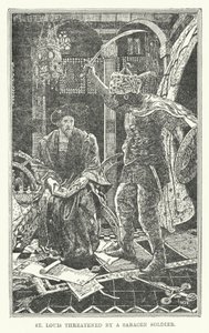 St Louis truet av en saracensk soldat (litho) av Henry Justice Ford