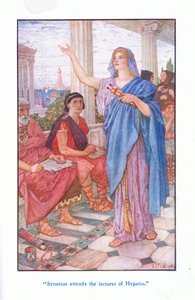 Synesius deltar på forelesningene til Hypatia, 1912 av Henry Justice Ford