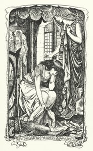 Feen, prinsessen og eselets hud (gravering) av Henry Justice Ford