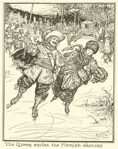 Dronningen misunner de flamske skaterne av Henry Justice Ford